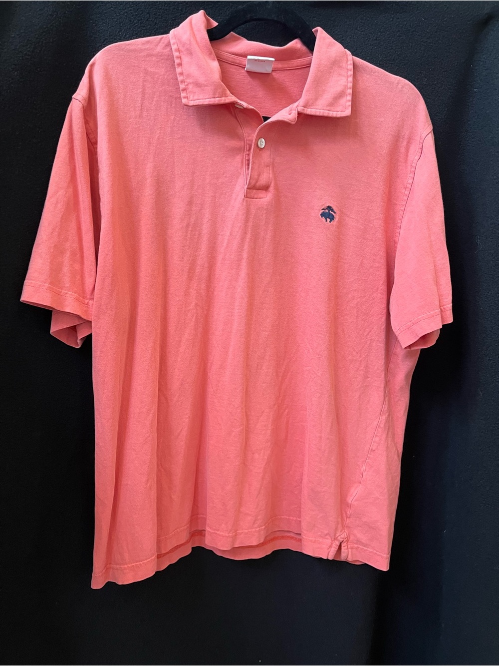 Brooks Brothers Coral Pink Polo Shirt with Embroidered Logo